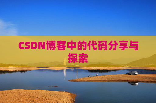 CSDN博客中的代码分享与探索