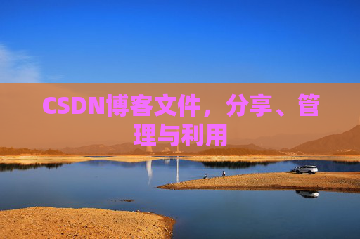 CSDN博客文件，分享、管理与利用